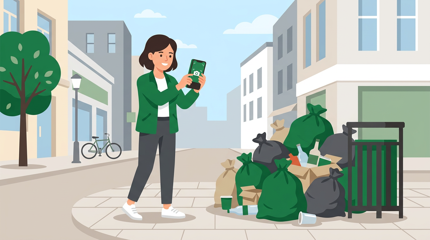 Çöp Avcısı uygulama arayüzü